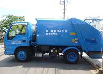 普通ゴミ(一般廃棄物)運搬パッカー車